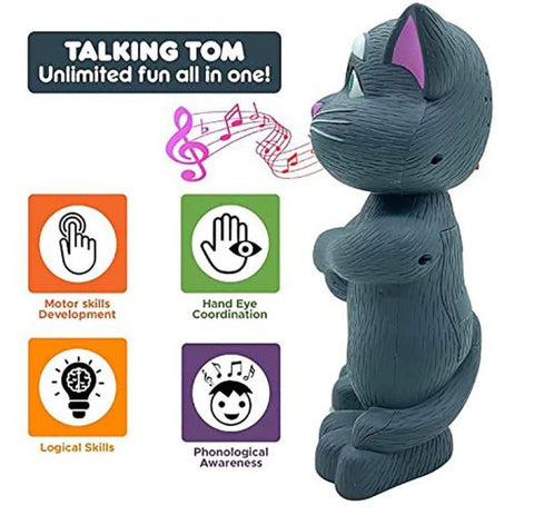 Talking Tom Intelligent Mimicking Toys Kids With Mouth Recording | Story, Music & Touch